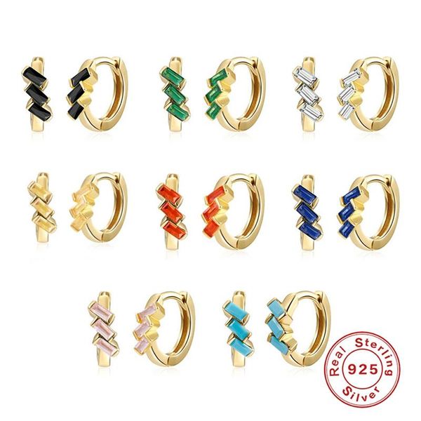 hoop & huggie 925 sterling silver cartilage circle earring pink/green/black zircon earrings piercing pendiente ohrringe wedding jewelry, Golden;silver
hoop & huggie 925 sterling silver cartilage circle earring pink/green/black zircon earrings piercing pendiente ohrringe wedding jewelry, Golden;silver