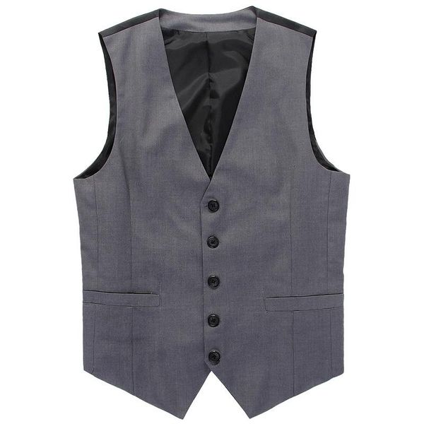men's vests boutique cotton fashion solid color casual suit vest black gray formal businss wedding dress, Black;white
men's vests boutique cotton fashion solid color casual suit vest black gray formal businss wedding dress, Black;white