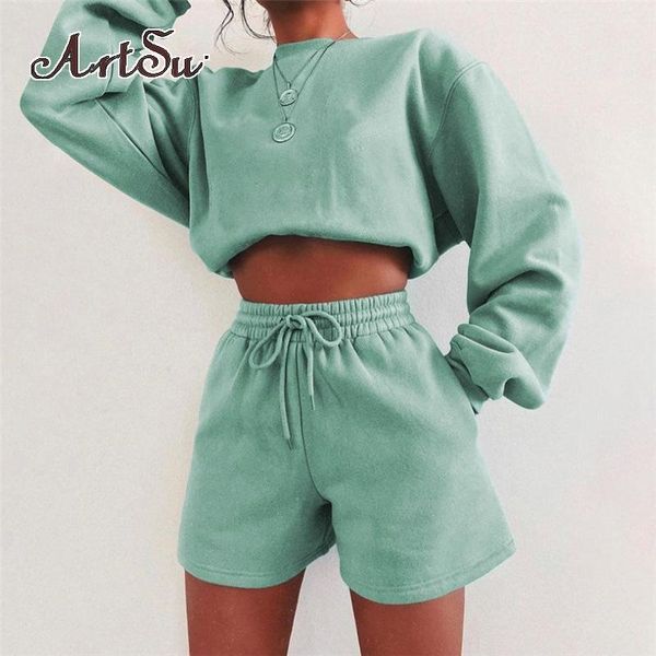 women's tracksuits cotton two piece set women autumn casual outwear o-neck sweatshirt+drawstring sporty shorts matching outfit assu836, Gray
women's tracksuits cotton two piece set women autumn casual outwear o-neck sweatshirt+drawstring sporty shorts matching outfit assu836, Gray
