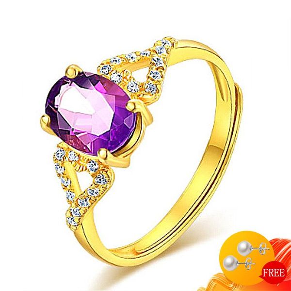 cluster rings retro ring 925 silver jewelry oval amethyst zircon gemstone gold color open finger accessories women wedding engagement, Golden;silver
cluster rings retro ring 925 silver jewelry oval amethyst zircon gemstone gold color open finger accessories women wedding engagement, Golden;silver