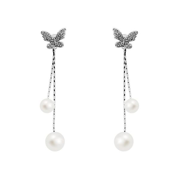 clip-on & screw back 925 silver needle butterfly earrings tassel female temperament personality wild earless ear clip
clip-on & screw back 925 silver needle butterfly earrings tassel female temperament personality wild earless ear clip