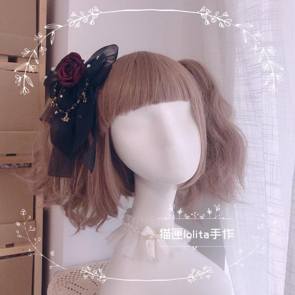 party masks gothic black red rose gorgeous lolita bow hairpin flower wing star pendant headwear women hair accessories side clip cosplay
party masks gothic black red rose gorgeous lolita bow hairpin flower wing star pendant headwear women hair accessories side clip cosplay
