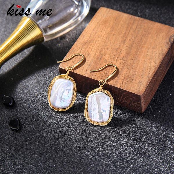 dangle & chandelier kissme unique baroque cultured pearl drop earrings for women gold color brass hook 2021 fashion jewelry accessories, Silver
dangle & chandelier kissme unique baroque cultured pearl drop earrings for women gold color brass hook 2021 fashion jewelry accessories, Silver