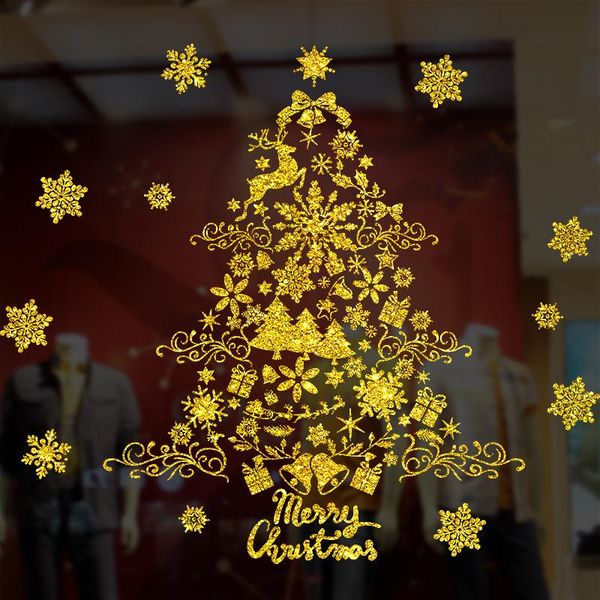 party decoration golden christmas window glass sticker merry santa claus snow pvc family decal removable wall stic
party decoration golden christmas window glass sticker merry santa claus snow pvc family decal removable wall stic