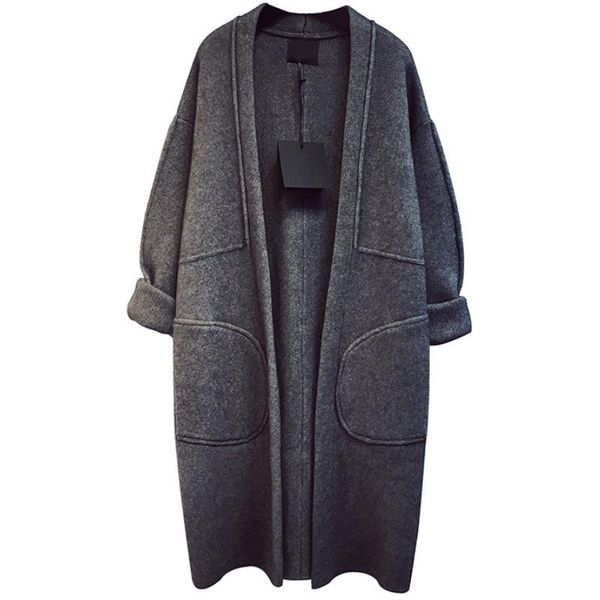women's vests winter korean style lazy sweater mid-length loose autumn and cardigan coat thickened women, Black;white
women's vests winter korean style lazy sweater mid-length loose autumn and cardigan coat thickened women, Black;white