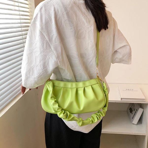 evening bags pleated women's shoulder bag fashion female solid color handbag small pu leather youth ladies flaps white black yellow gre
evening bags pleated women's shoulder bag fashion female solid color handbag small pu leather youth ladies flaps white black yellow gre