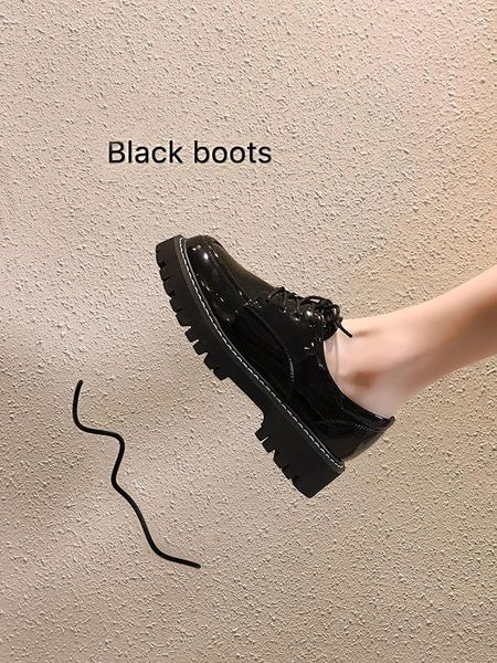 dress shoes women's leather 2021 autumn soft-soled fashion platform lace-up casual, Black
dress shoes women's leather 2021 autumn soft-soled fashion platform lace-up casual, Black