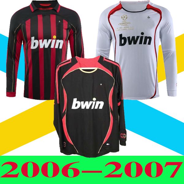 06 07 kaka long sleeve retro jerseys ac milan soccer jersey home away third gullit maldini van basten football shevchenko ronaldo pirlo inza, Black;yellow
06 07 kaka long sleeve retro jerseys ac milan soccer jersey home away third gullit maldini van basten football shevchenko ronaldo pirlo inza, Black;yellow