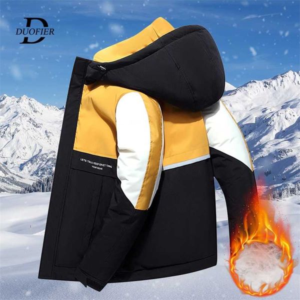 winter down jacket mens thicken parka coats warm casual hooded men white duck down jackets fashion zipper outerwear 211110, Black
winter down jacket mens thicken parka coats warm casual hooded men white duck down jackets fashion zipper outerwear 211110, Black