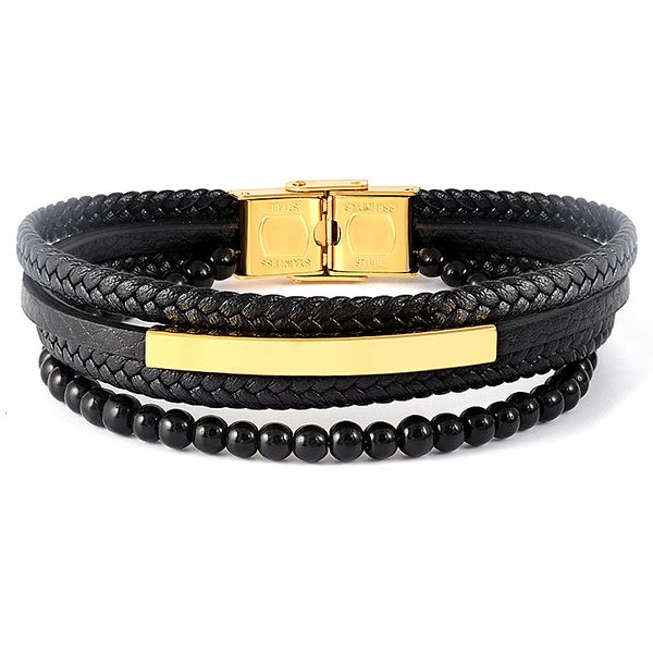 bangles bracelets men's woven multi-layer titanium steel magnetic clasp bracelet, Black
bangles bracelets men's woven multi-layer titanium steel magnetic clasp bracelet, Black