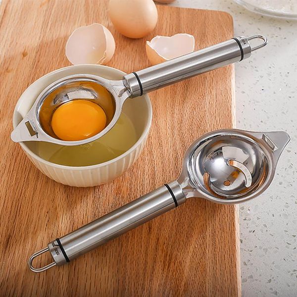 stainless steel egg separator yolk white filter long handle divider baking cooking tools kitchen gadgets party favor
stainless steel egg separator yolk white filter long handle divider baking cooking tools kitchen gadgets party favor