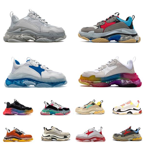 paris 17fw luxurys designers shoes track crystal bottoms triple s clear sole sneakers vintage casual platform dad women mens shoe trainers, Black
paris 17fw luxurys designers shoes track crystal bottoms triple s clear sole sneakers vintage casual platform dad women mens shoe trainers, Black