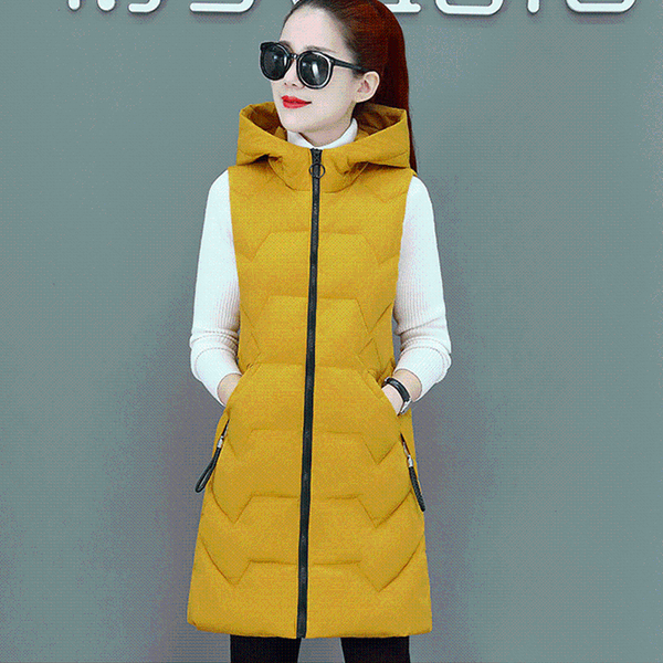 women's vests korean casual women gilet hooded coats down vest cotton solid long sleeveless plus size autumn winter coat, Black;white
women's vests korean casual women gilet hooded coats down vest cotton solid long sleeveless plus size autumn winter coat, Black;white