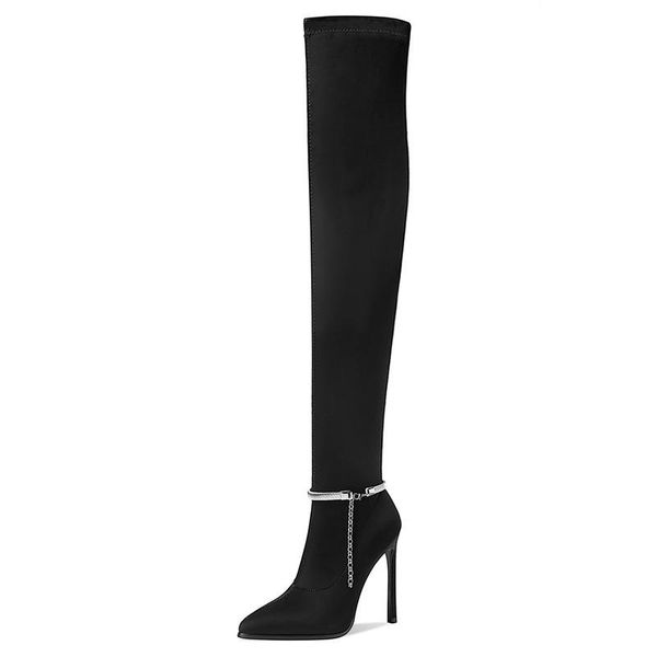 boots falajoy stiletto high heel over the knee chain fashion 2021 designer womens plus size thigh winter autumn, Black
boots falajoy stiletto high heel over the knee chain fashion 2021 designer womens plus size thigh winter autumn, Black
