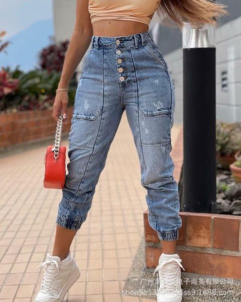 women's jeans fashion 2021 button slim small feet casual and versatile, Blue
women's jeans fashion 2021 button slim small feet casual and versatile, Blue