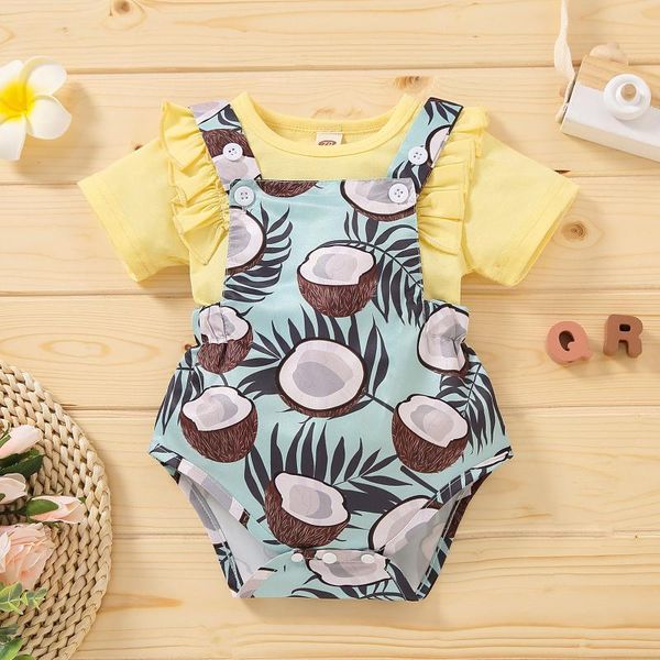 clothing sets toddler baby girl clothes infant girls ruffles +coconut printed suspender shorts kawaii children's outfits set, White
clothing sets toddler baby girl clothes infant girls ruffles +coconut printed suspender shorts kawaii children's outfits set, White