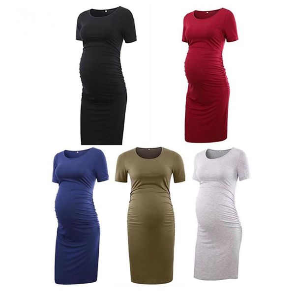 kyle keith womens maternity summer dress bodycon side ruched casual pregnancy short sleeve dresses, White
kyle keith womens maternity summer dress bodycon side ruched casual pregnancy short sleeve dresses, White