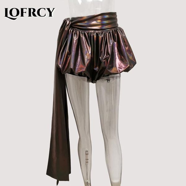 women's shorts metallic color summer short pants women mid waist skirts drop female loose casual club party wear, White;black
women's shorts metallic color summer short pants women mid waist skirts drop female loose casual club party wear, White;black