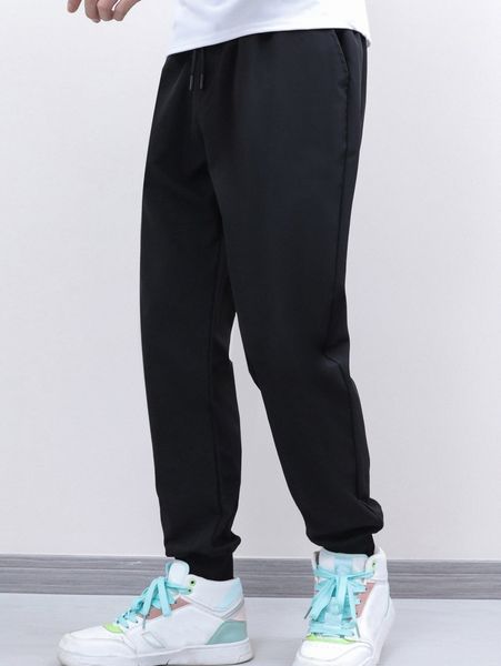 men slant pockets drawstring waist joggers q0sv#, Black
men slant pockets drawstring waist joggers q0sv#, Black