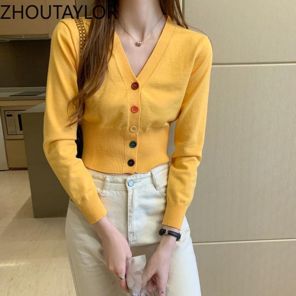 women's knits & tees zhoutaylor cardigan women short single breasted office lady sweaters female v-neck full sleeve loose-fitting autum, White
women's knits & tees zhoutaylor cardigan women short single breasted office lady sweaters female v-neck full sleeve loose-fitting autum, White