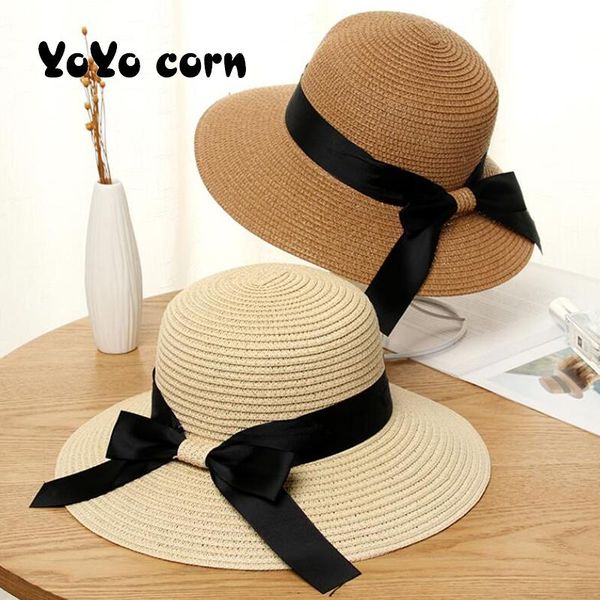 simple summer flat sun hats for women chapeau feminino straw hat panama style cappelli side with bow beach bucket cap girl e wide brim, Blue;gray
simple summer flat sun hats for women chapeau feminino straw hat panama style cappelli side with bow beach bucket cap girl e wide brim, Blue;gray