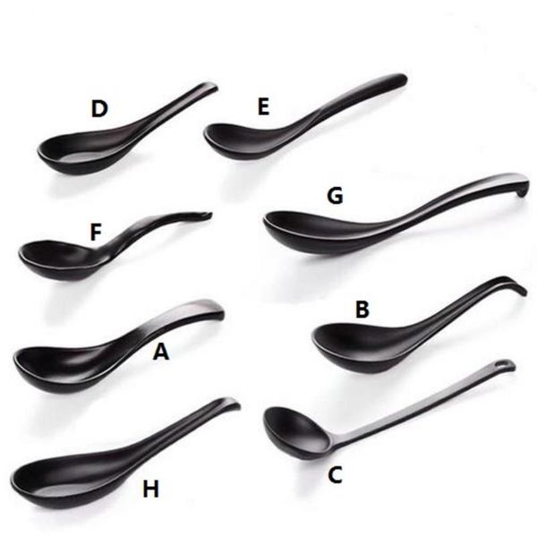 spoons soup spoon black matte ladle japanese style hand-pulled noodle tableware anti-fall tortoise shell shaped 1.10
spoons soup spoon black matte ladle japanese style hand-pulled noodle tableware anti-fall tortoise shell shaped 1.10