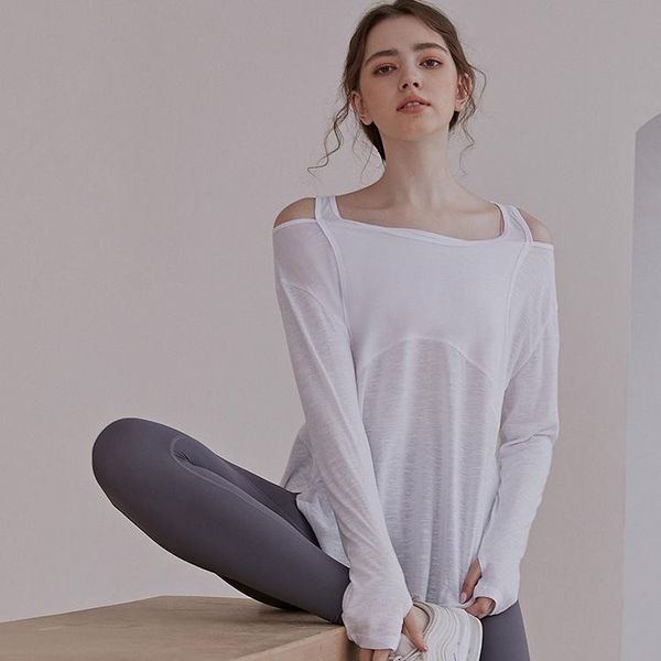 yoga outfit women's shirts loose and thin long-sleeved clothes running blouses long off-shoulder sports t-shirt
yoga outfit women's shirts loose and thin long-sleeved clothes running blouses long off-shoulder sports t-shirt