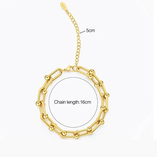 charm bracelets 100% stainless steel u heavy duty chain bracelet for women men gold/silver color metal link pulseras mujer, Golden;silver
charm bracelets 100% stainless steel u heavy duty chain bracelet for women men gold/silver color metal link pulseras mujer, Golden;silver