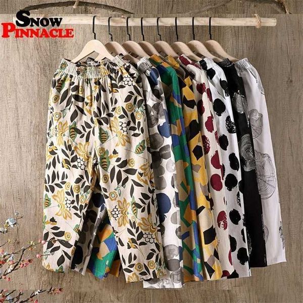 womens summer harem pants casual printed cotton linen solid elastic waist trousers soft for female ladys 211115, Black;white
womens summer harem pants casual printed cotton linen solid elastic waist trousers soft for female ladys 211115, Black;white