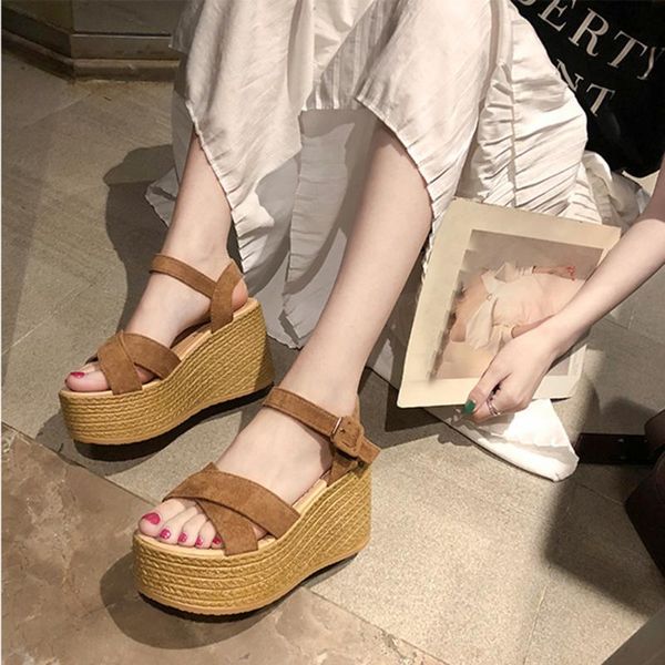wedges sandals women summer fashion casual wedge open toe platforms peep high heel shoes drop, Black
wedges sandals women summer fashion casual wedge open toe platforms peep high heel shoes drop, Black