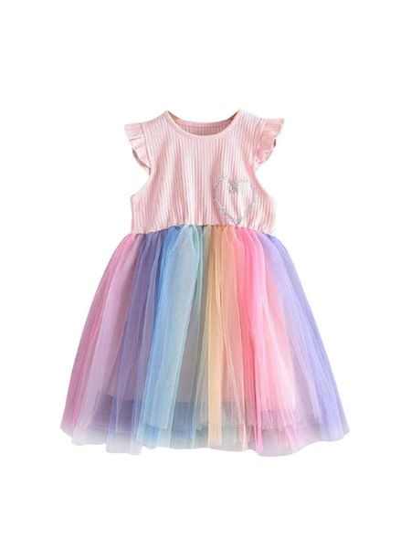 girl's dresses lovely little girls lace mesh dress summer children cute rainbow color splicing sleeve princess casual, Red;yellow
girl's dresses lovely little girls lace mesh dress summer children cute rainbow color splicing sleeve princess casual, Red;yellow
