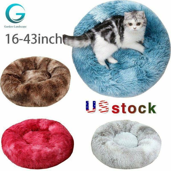 donut pet dog cat calming sleeping bed ultra warm soft long plush big round nest 31.5"(80cm) kennels & pens
donut pet dog cat calming sleeping bed ultra warm soft long plush big round nest 31.5"(80cm) kennels & pens