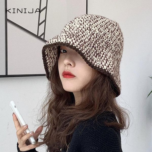 harajuku bucket hat autumn winter fisherman leisure versatile knit wool outdoor streetwear fashion folding cap beach wide brim hats, Blue;gray
harajuku bucket hat autumn winter fisherman leisure versatile knit wool outdoor streetwear fashion folding cap beach wide brim hats, Blue;gray