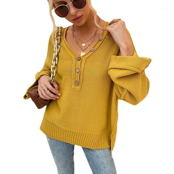women's sweaters autumn winter women button v neck long sleeve pullover knitted sweater coats wdc9156, White;black
women's sweaters autumn winter women button v neck long sleeve pullover knitted sweater coats wdc9156, White;black