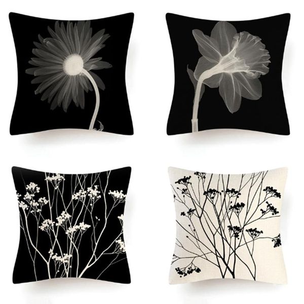 pillow case plants flowers pillowcase cotton linen black white cushions cover sofa throw
pillow case plants flowers pillowcase cotton linen black white cushions cover sofa throw