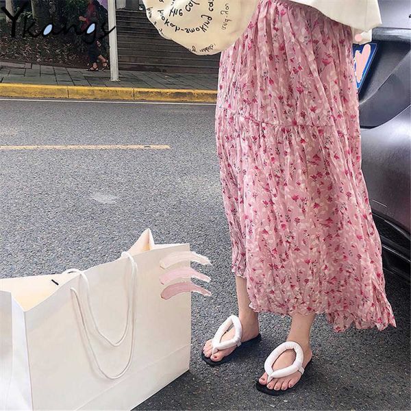 chiffon long pleated skirt women fashion summer floral print holiday a line high waist wild maxi skirt female aesthetic 210619, Black
chiffon long pleated skirt women fashion summer floral print holiday a line high waist wild maxi skirt female aesthetic 210619, Black