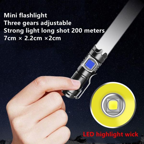 outdoor portable lightweight luminas power torch usb charging fixed focus aluminum alloy tactical mini flashlights torches
outdoor portable lightweight luminas power torch usb charging fixed focus aluminum alloy tactical mini flashlights torches