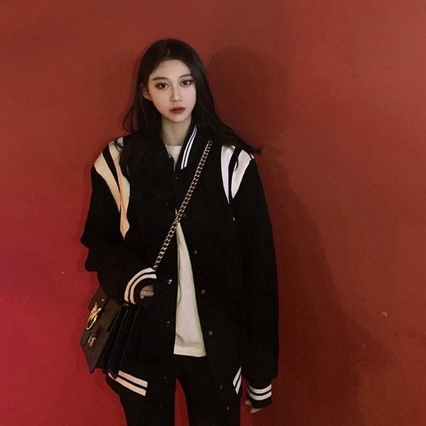 women's jackets korea style women colorful spring autumn fashion streetwear harajuku black chaquetas bg50jk, Black;brown
women's jackets korea style women colorful spring autumn fashion streetwear harajuku black chaquetas bg50jk, Black;brown