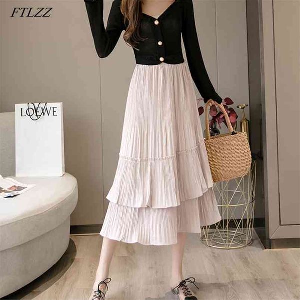 spring women chiffon pleated skirt casual female high waist ruffles cake skirts sweet ladies ins layers 210430, Black
spring women chiffon pleated skirt casual female high waist ruffles cake skirts sweet ladies ins layers 210430, Black