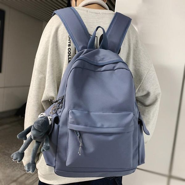solid color waterproof nylon women backpack men large capacity laptravel bag college schoolbag
solid color waterproof nylon women backpack men large capacity laptravel bag college schoolbag