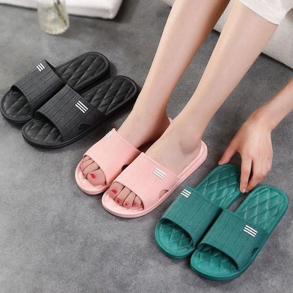 slippers floor flat home shoes summer non slip flip flops bathroom slides couple family soft light sandals for women, Black
slippers floor flat home shoes summer non slip flip flops bathroom slides couple family soft light sandals for women, Black