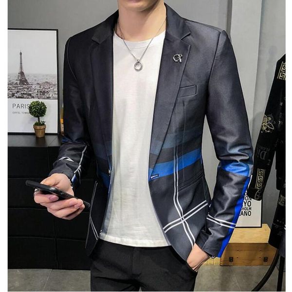 men's suits & blazers men slim casual plaid suit jackets brands business flow man fashion tuxedo large size s-3xl, White;black
men's suits & blazers men slim casual plaid suit jackets brands business flow man fashion tuxedo large size s-3xl, White;black