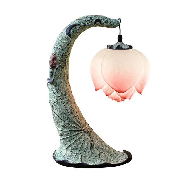 modern table lamp el living room study bedroom bedside creative pastoral decoration lotus resin lamps
modern table lamp el living room study bedroom bedside creative pastoral decoration lotus resin lamps