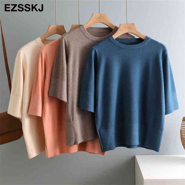 chic autumn winter loose thick sweater pullover half sleeve casual o-neck warm basic sweater knit jumpers 210811, White;black
chic autumn winter loose thick sweater pullover half sleeve casual o-neck warm basic sweater knit jumpers 210811, White;black