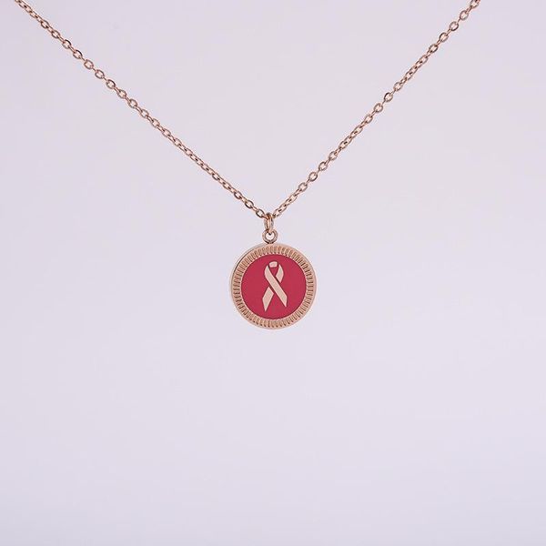 chains 100% stainless steel ribbon round pendant necklace for women pink coin rose gold color clavicle chain, Silver
chains 100% stainless steel ribbon round pendant necklace for women pink coin rose gold color clavicle chain, Silver