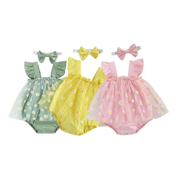 girl's dresses 2021 0-18m princess toddler baby flower printing tulle romper infant square collar sleeveles playsuit skirt+headband 2pc, Red;yellow 
girl's dresses 2021 0-18m princess toddler baby flower printing tulle romper infant square collar sleeveles playsuit skirt+headband 2pc, Red;yellow