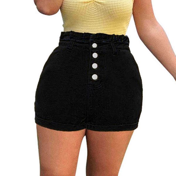 women's shorts shorts black high waist straight casual denim women summer button fly solid color slim lady cotton short y8aw, White;black
women's shorts shorts black high waist straight casual denim women summer button fly solid color slim lady cotton short y8aw, White;black