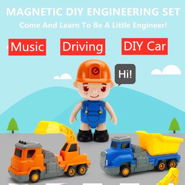 19pcs mini car engineering car model tractor engineering car tractor diy magnetic assembly inertial dump truck excavator music
19pcs mini car engineering car model tractor engineering car tractor diy magnetic assembly inertial dump truck excavator music