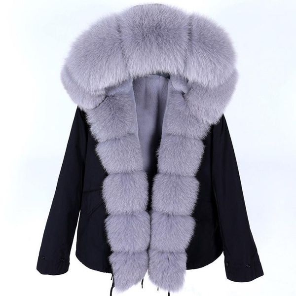 women's fur & faux 7xl short parka winter jacket waterproof women real coat natural collar hood warm streetwear detachable, Black
women's fur & faux 7xl short parka winter jacket waterproof women real coat natural collar hood warm streetwear detachable, Black
