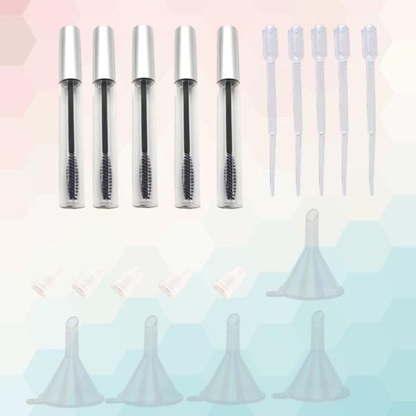 storage bottles & jars 5pcs empty mascara tube with eyelash wand funnels and transfer pipettes set for castor oil diy
storage bottles & jars 5pcs empty mascara tube with eyelash wand funnels and transfer pipettes set for castor oil diy